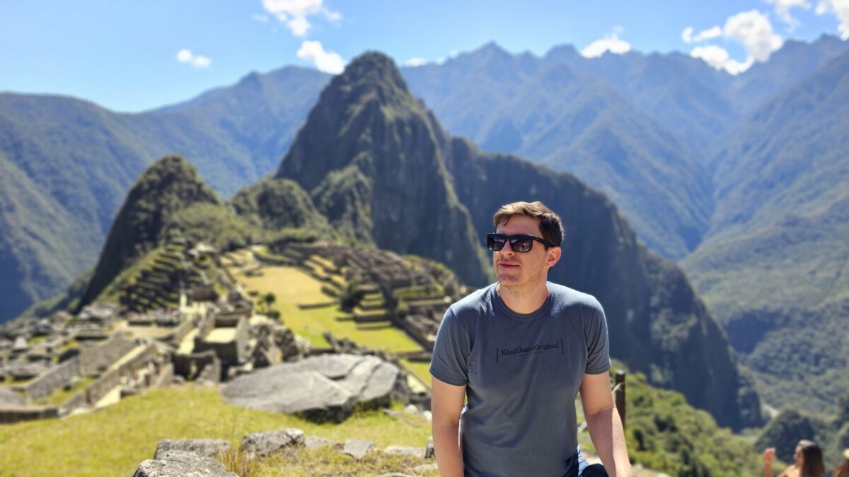 Vista de Machu Picchu no Peru