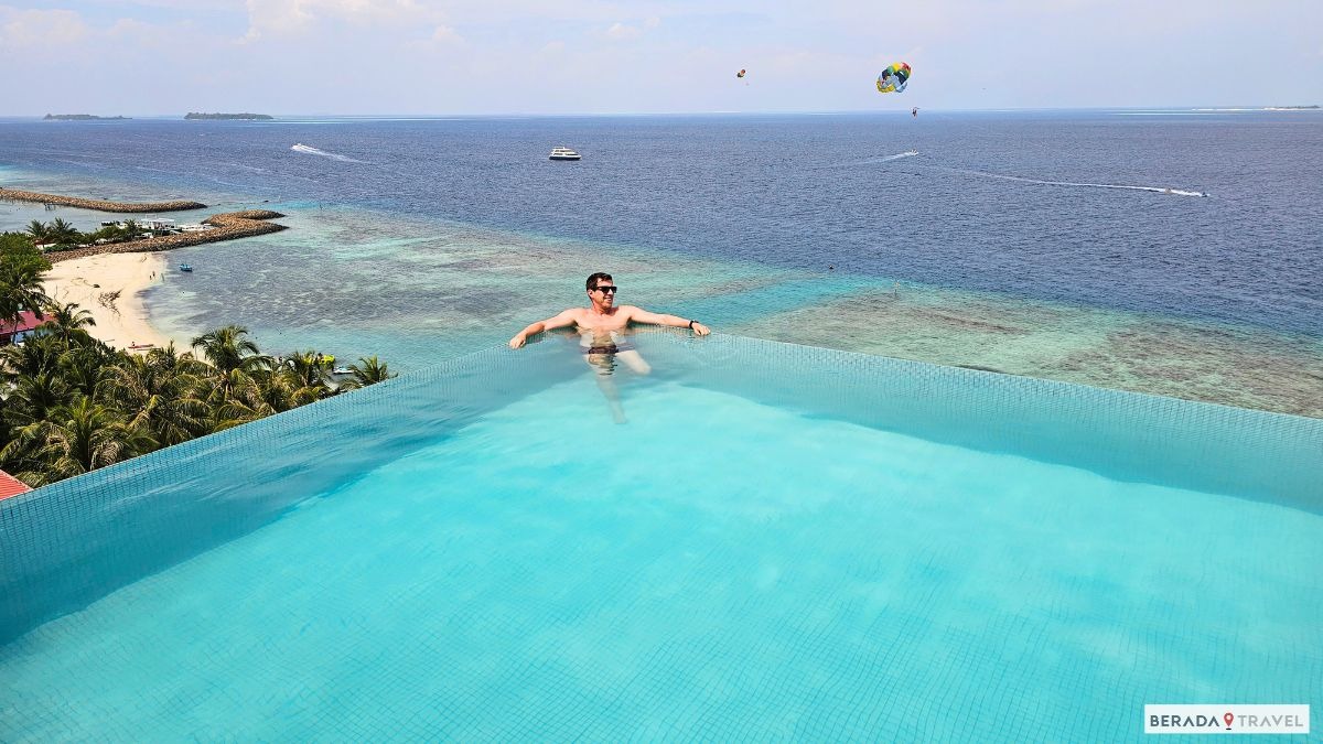 Infinity pool del Kaani Palm Beach a Maafushi