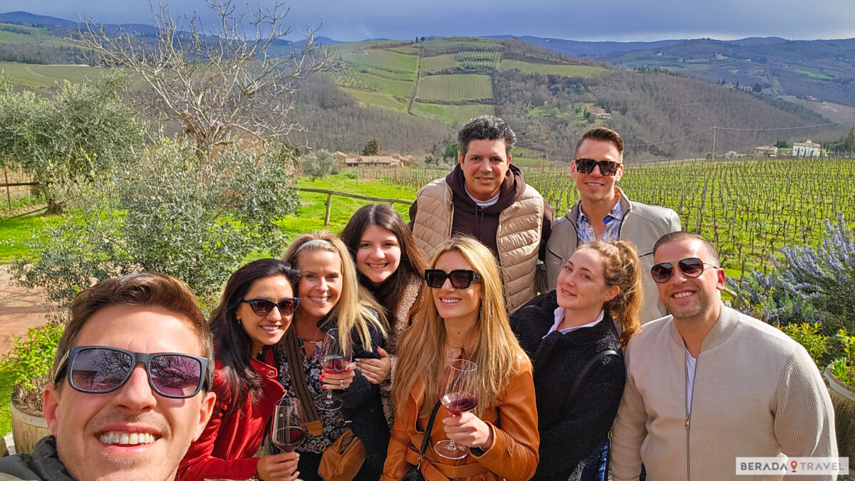 Gruppo internazionale nel tour