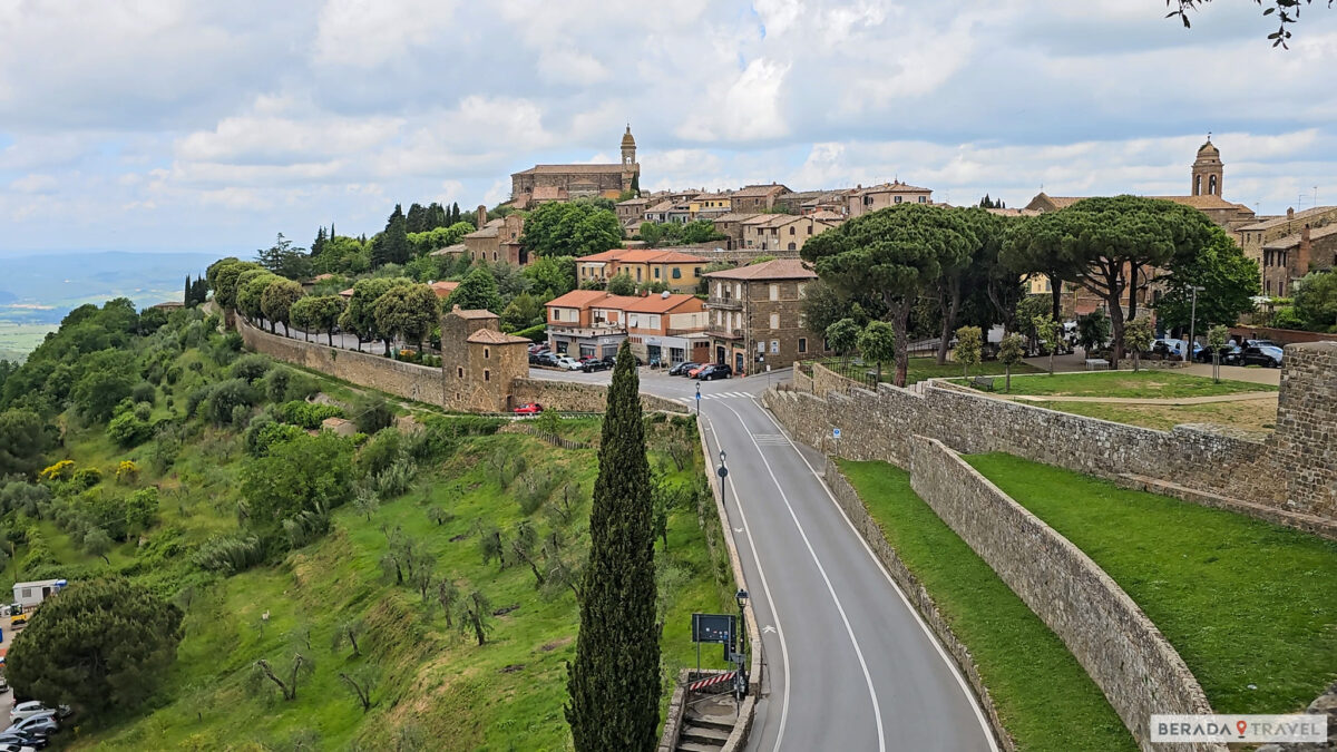 Vista su Montalcino