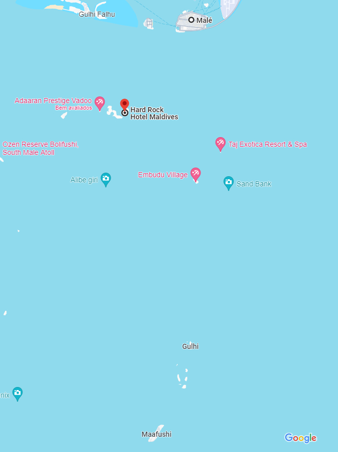 Mappa delle Maldive