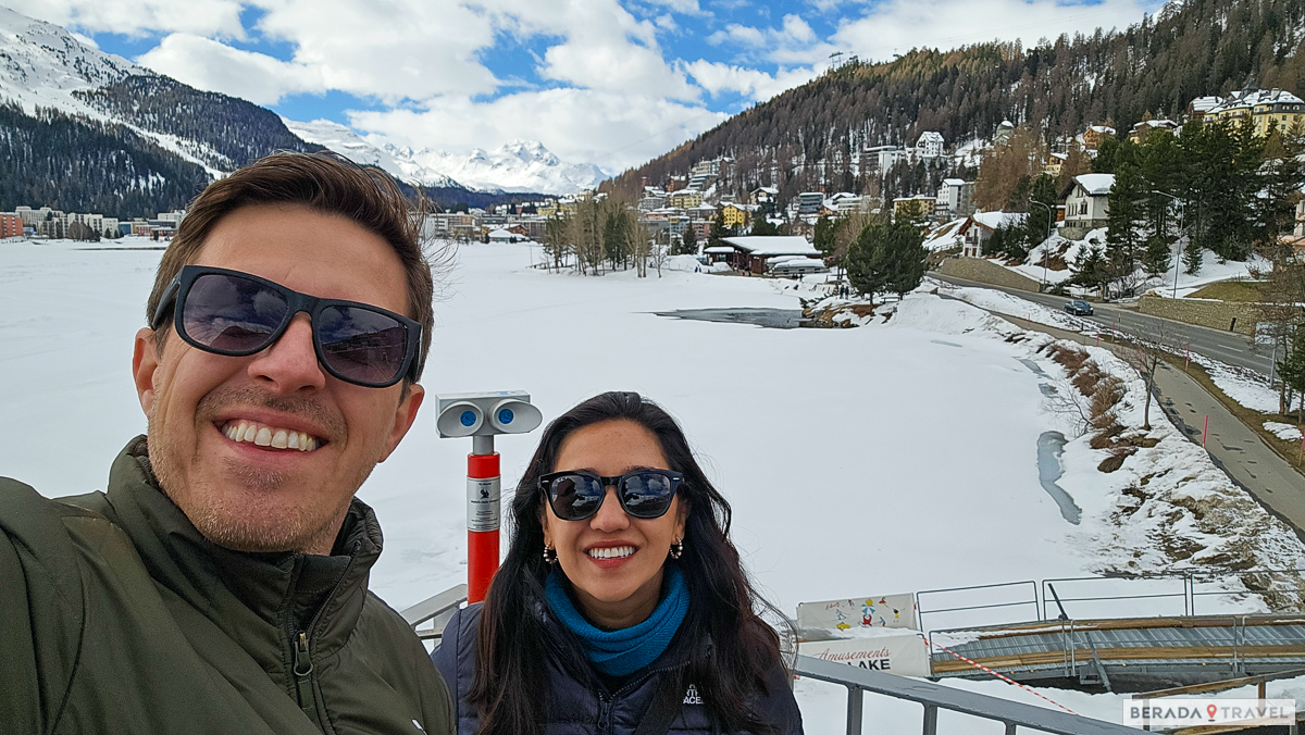 Lago di St. Moritz ghiacciato