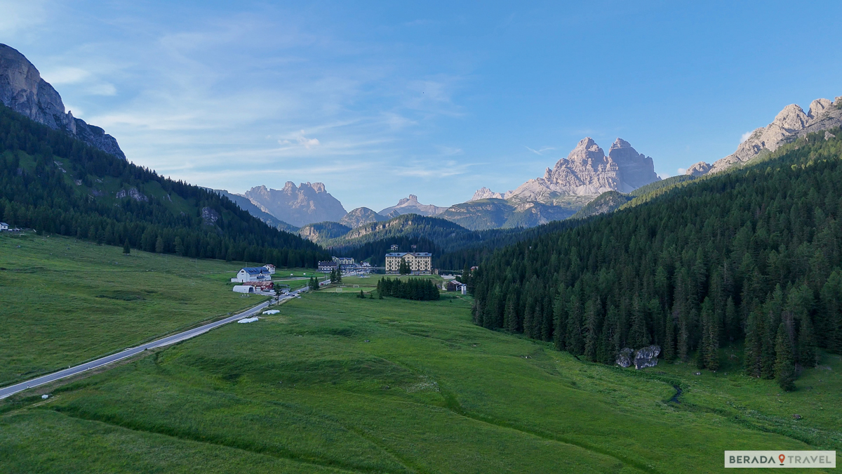 Vista sul Lago di Misurina