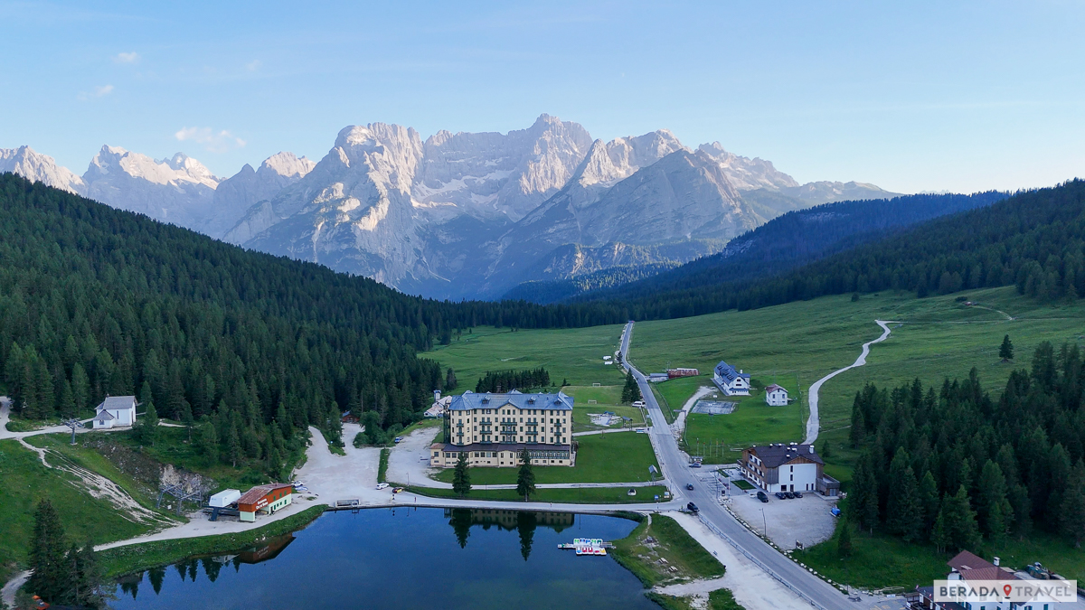 Vista panoramica sul Lago di Misurina