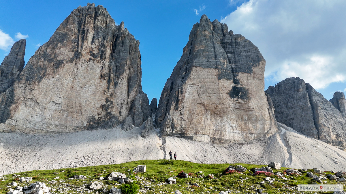 Tre Cime di Lavaredo sullo sfondo